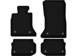Tappetini In Velluto Per Bmw 5 F11 (2010-2013, Station Wagon (Touring) (Velcro)) Neri, Set 4 Pz, Con Fissaggi