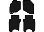Tappetini In Velluto Per Honda Jazz Ii (2002-2007, Hatchback) Neri, Set 4 Pz, Con Fissaggi
