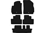 Tappetini In Velluto Per Chevrolet Orlando I (2011-2015, 7 Posti) Neri, Set 5 Pz, Con Fissaggi