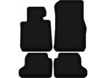 Tappetini In Velluto Per Bmw 1 F22 (2011-2019, Coupé) Neri, Set 4 Pz, Con Fissaggi