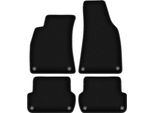 Tappetini In Velluto Per Seat Exeo (2008-2015, Berlina, Station Wagon) Neri, Set 4 Pz, Con Fissaggi