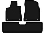 Tappetini In Velluto Per Lexus Rx Iv (2015-2022, 0) Neri, Set 3 Pz, Con Fissaggi