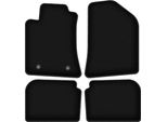 Tappetini In Velluto Per Toyota Avensis Ii T25 (2003-2009, Station Wagon, Liftback, Berlina) Neri, Set 4 Pz, Con Fissaggi