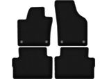 Tappetini In Velluto Per Volkswagen Sharan Ii (2010-, Minivan) Neri, Set 4 Pz, Con Fissaggi