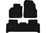 Tappetini In Velluto Per Renault Grand Scenic Ii (2003-2009, Minivan) Neri, Set 3 Pz, Con Fissaggi