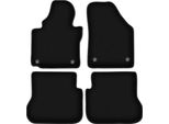 Tappetini In Velluto Per Volkswagen Caddy 2K 2FL (2013-, Minivan) Neri, Set 4 Pz, Con Fissaggi
