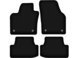 Tappetini In Velluto Per Volkswagen Polo Vi (2017-, Hatchback) Neri, Set 4 Pz, Con Fissaggi