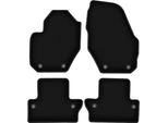 Tappetini In Velluto Per Volvo V60 (2011-2017, Cross Country, Station Wagon) Neri, Set 4 Pz, Con Fissaggi