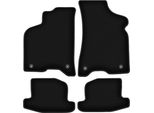 Tappetini In Velluto Per Seat Arosa (1997-2005, Hatchback) Neri, Set 4 Pz, Con Fissaggi