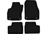 Tappetini In Velluto Per Opel Astra H (2003-2010, Berlina, Hatchback, Station Wagon, Twintop, Cabriolet, Coupé) Neri, Set 4 Pz, Con Fissaggi