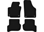 Tappetini In Velluto Per Volkswagen Golf Plus (2005-2014, Minivan) Neri, Set 4 Pz, Con Fissaggi