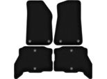 Tappetini In Velluto Per Jeep Wrangler Jl 4XE (2021-2023, 5 Porte) Neri, Set 4 Pz, Con Fissaggi