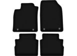 Tappetini In Velluto Per Opel Vectra C (2003-2008, Station Wagon) Neri, Set 4 Pz, Con Fissaggi