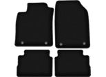 Tappetini In Velluto Per Opel Vectra C (2002-2008, Liftback, Hatchback, Berlina) Neri, Set 4 Pz, Con Fissaggi