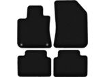 Tappetini In Velluto Per Peugeot 308 Ii (2013-, Station Wagon, Sw) Neri, Set 4 Pz, Con Fissaggi