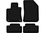 Tappetini In Velluto Per Peugeot 308 Ii (2013-, Hatchback) Neri, Set 4 Pz, Con Fissaggi
