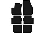 Tappetini In Velluto Per Opel Zafira B (2005-2014, Minivan) Neri, Set 6 Pz, Con Fissaggi