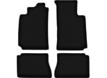 Tappetini In Velluto Per Renault Megane I (1995-2002, Berlina, Classic, Hatchback, Grandtour, Station Wagon) Neri, Set 4 Pz, Con Fissaggi