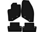 Tappetini In Velluto Per Volvo S60 I (2000-2009, Liftback) Neri, Set 4 Pz, Con Fissaggi