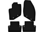 Tappetini In Velluto Per Volvo XC70 Ii (2000-2007, Station Wagon) Neri, Set 4 Pz, Con Fissaggi