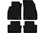 Tappetini In Velluto Per Opel Insignia A (2008-2017, Berlina, Station Wagon, Grand Tourer, Liftback) Neri, Set 4 Pz, Con Fissaggi