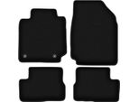 Tappetini In Velluto Per Nissan Micra K12 (2002-2010, Hatchback) Neri, Set 4 Pz, Con Fissaggi