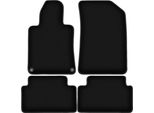 Tappetini In Velluto Per Peugeot 508 I (2010-2018, Berlina, Station Wagon, Sw, Rxh) Neri, Set 4 Pz, Con Fissaggi