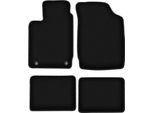 Tappetini In Velluto Per Renault Clio Ii (1998-2005, Hatchback) Neri, Set 4 Pz, Con Fissaggi