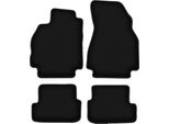 Tappetini In Velluto Per Renault Megane Ii (2002-2008, Hatchback) Neri, Set 4 Pz, Con Fissaggi