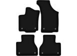 Tappetini In Velluto Per Volkswagen Phaeton (2002-2016, Berlina) Neri, Set 4 Pz, Con Fissaggi