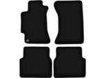 Tappetini In Velluto Per Subaru Impreza Ii Gd (2000-2007, Berlina, Station Wagon) Neri, Set 4 Pz, Con Fissaggi