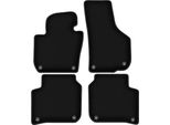 Tappetini In Velluto Per Skoda Superb Ii (2008-2015, Berlina, Station Wagon) Neri, Set 4 Pz, Con Fissaggi