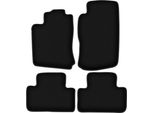 Tappetini In Velluto Per Opel Vectra B (1996-2001, Hatchback, Berlina, Station Wagon, Liftback) Neri, Set 4 Pz, Con Fissaggi