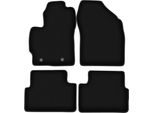 Tappetini In Velluto Per Toyota Auris I (2007-2012, Hatchback) Neri, Set 4 Pz, Con Fissaggi