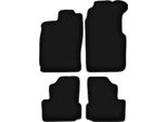 Tappetini In Velluto Per Saab 900 Ii (1994-1995, Cabriolet) Neri, Set 4 Pz, Con Fissaggi