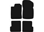 Tappetini In Velluto Per Renault Megane I (1995-2002, Cabrio, Coupé) Neri, Set 4 Pz, Con Fissaggi
