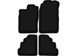 Tappetini In Velluto Per Saab 900 Ii (1994-1998, Hatchback, Liftback) Neri, Set 4 Pz, Con Fissaggi