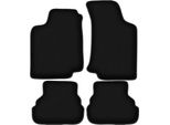 Tappetini In Velluto Per Volkswagen Vento (1991-1997, Berlina) Neri, Set 4 Pz, Con Fissaggi