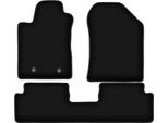 Tappetini In Velluto Per Toyota Corolla Verso Ii (2004-2009, Minivan) Neri, Set 3 Pz, Con Fissaggi