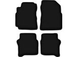 Tappetini In Velluto Per Nissan Primera P12 (2001-2007, Station Wagon, Berlina, Liftback) Neri, Set 4 Pz, Con Fissaggi