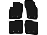 Tappetini In Velluto Per Volvo V40 I (1995-2004, Station Wagon) Neri, Set 4 Pz, Con Fissaggi