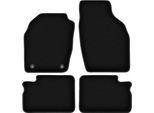 Tappetini In Velluto Per Opel Agila A (2000-2007, Hatchback) Neri, Set 4 Pz, Con Fissaggi