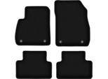 Tappetini In Velluto Per Opel Zafira C (2012-2018, Minivan) Neri, Set 4 Pz, Con Fissaggi