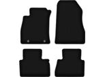 Tappetini In Velluto Per Nissan Juke F15 (2010-2017, Crossover) Neri, Set 4 Pz, Con Fissaggi