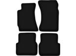 Tappetini In Velluto Per Subaru Forester Ii (2002-2008, Suv) Neri, Set 4 Pz, Con Fissaggi