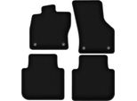 Tappetini In Velluto Per Volkswagen Arteon (2017-, Liftback, Shooting Brake) Neri, Set 4 Pz, Con Fissaggi