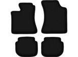 Tappetini In Velluto Per Volvo 440 / 460 (1988-1996, Berlina) Neri, Set 4 Pz, Con Fissaggi