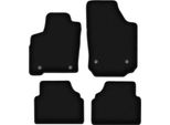 Tappetini In Velluto Per Opel Meriva A (2002-2010, Minivan) Neri, Set 4 Pz, Con Fissaggi