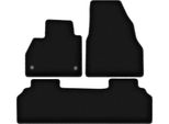 Tappetini In Velluto Per Renault Kangoo Ii (2007-, Furgoncino) Neri, Set 3 Pz, Con Fissaggi
