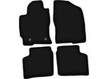 Tappetini In Velluto Per Toyota Prius Ii (2003-2010, Hatchback) Neri, Set 4 Pz, Con Fissaggi